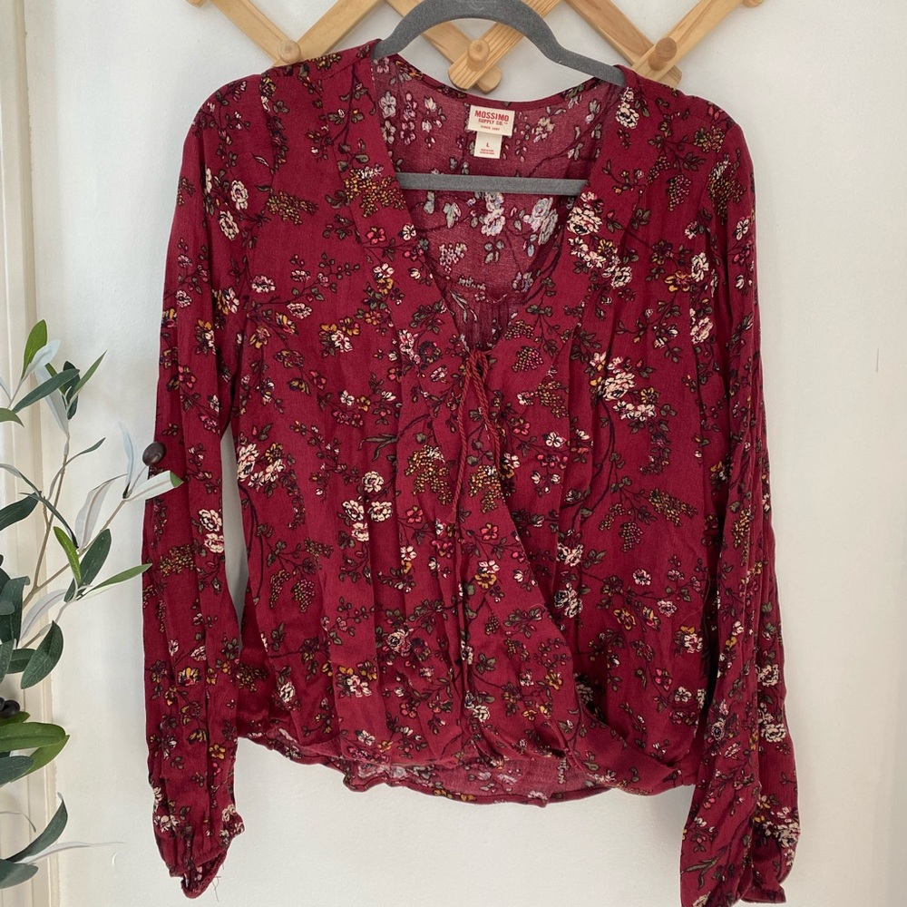Floral long sleeve blouse